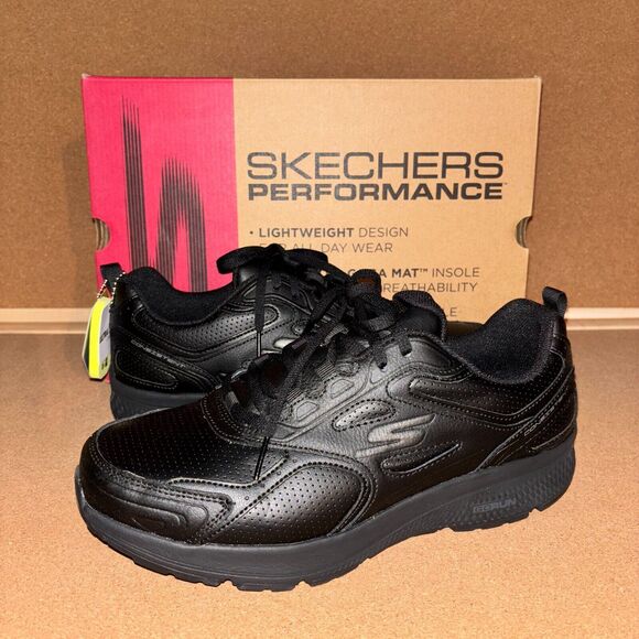 Skechers Go Run Consistent Women's Size 9.5 & 10 B All Black Broad Spectrum Shoe - Picture 1 of 6